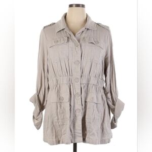 Torrid Utility Shacket Jacket Shirt Size 1 EUC